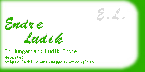 endre ludik business card